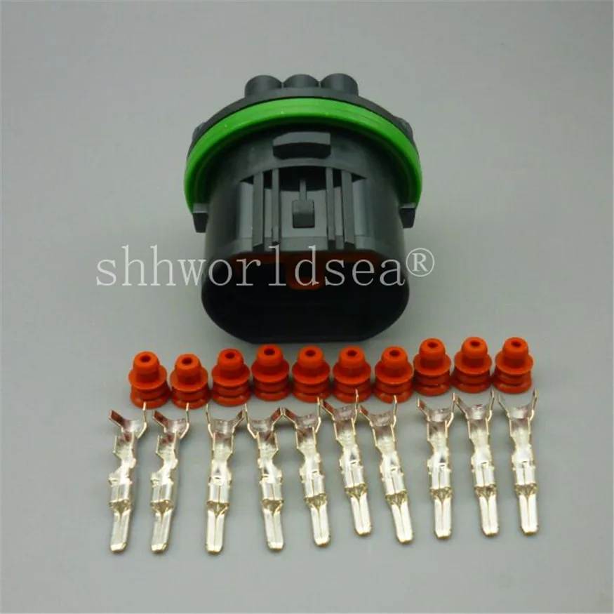 10 pin otomotiv su geçirmez konnektör 2.8 farlar LED araba soketi sensörü konnektörü GL221-10021 HP066-10021 HYUNDAİ KİA İçin Görüntü 4