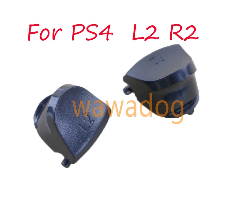 100 takım / adet Siyah Değiştirin Düğmeler R2 L2 Tetikleyicileri Dualshock 4 PS4 Denetleyici Oyun Aksesuarları PS4 Düğmesi Görüntü 4