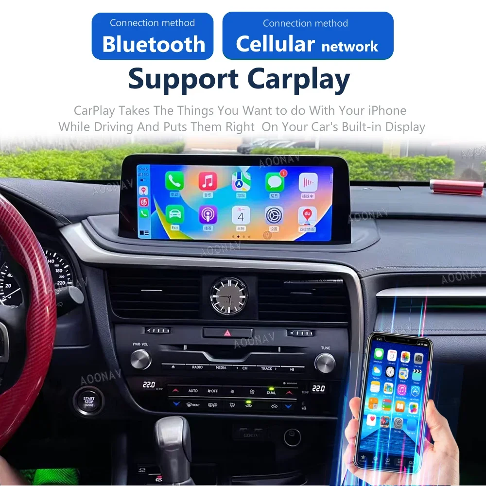 128G Android 12 Araba Multimedya Video Oynatıcı Lexus RX 2016-2021 için Stereo Radyo GPS Navigasyon kablosuz CarPlay 4G Kafa Ünitesi Görüntü 4