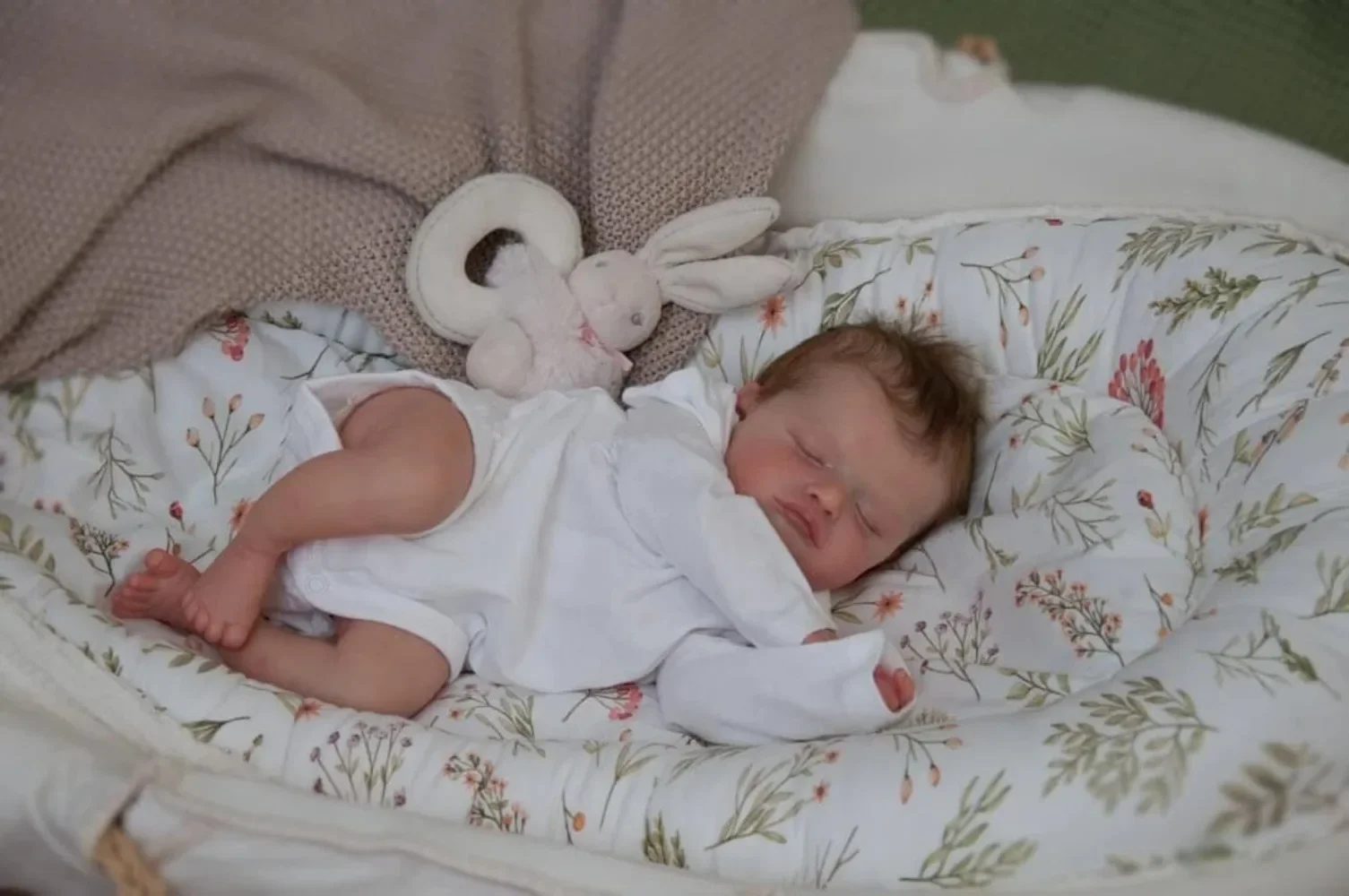 18 inç Yenidoğan Bebek Boyutu Yeniden Doğmuş Bebek premium makyaj El Yapımı 3D Cilt En Kaliteli Koleksiyon Sanat Bebek Görüntü 4