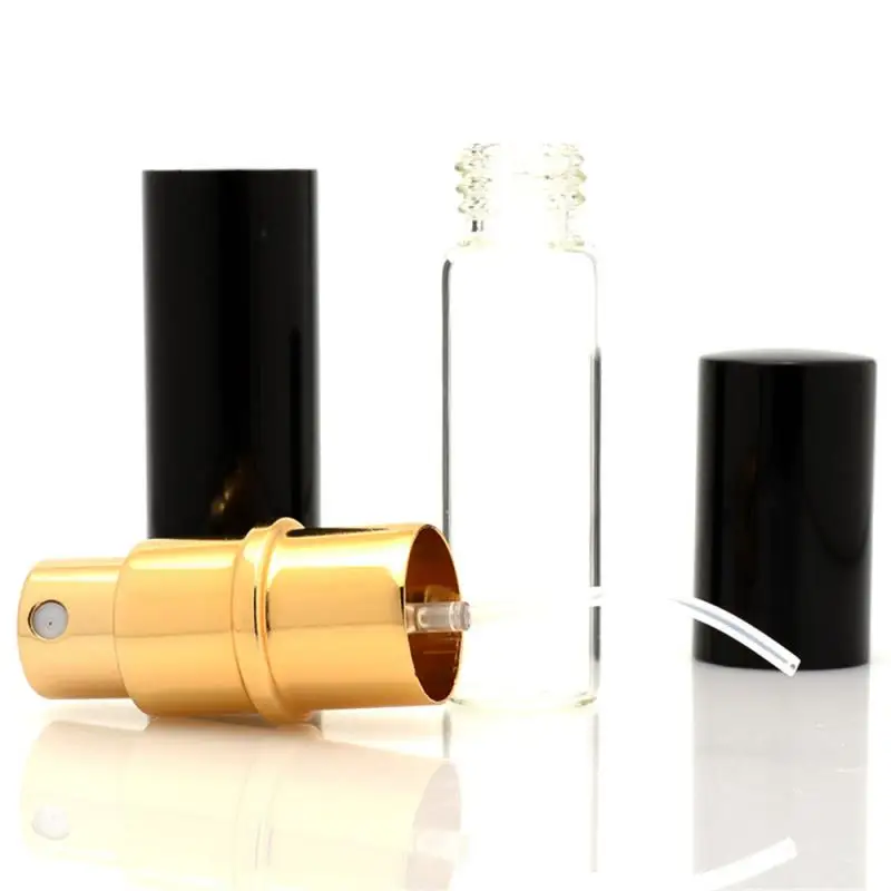 1~10 ADET 12ml Metal Kasa Cam Tankı Parfüm Şişesi Alüminyum Meme Sprey Doldurulabilir Şişe Parfüm Kozmetik Cam Konteyner Görüntü 4