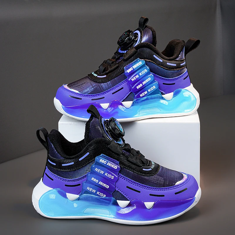 2023 Yeni Örgü Çocuk Sneakers Hafif Çocuk Ayakkabıları Rahat Nefes Erkek Ayakkabı kaymaz Kızlar Sneakers Zapatillas Size26-39 Görüntü 4