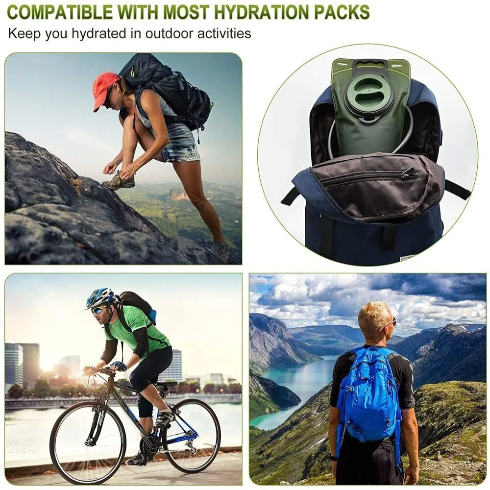 2L Yürüyüş Bisiklet saklama çantası Kamp Su Mesane içme suyu torbası suluk Maraton Yürüyüş Görüntü 4