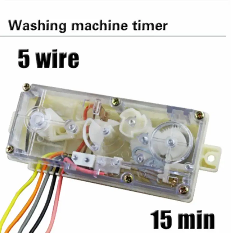 5-line 15 dakika Panasonic çamaşır makinesi zamanlayıcı anahtarı Yıkama zamanlayıcı Yarı Otomatik çift silindirli parçalar Görüntü 4