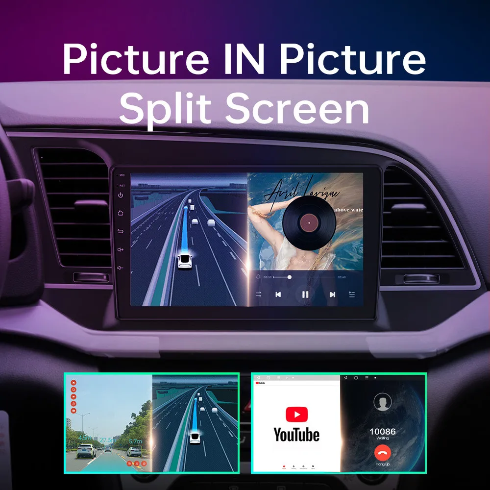 Araba Android Radyo Multimedya Oynatıcı Hyundai Elantra 6 2016-2018 İçin TS10 TS18 2din Navigasyon GPS Video Otomatik Carplay CARLAOER Görüntü 4