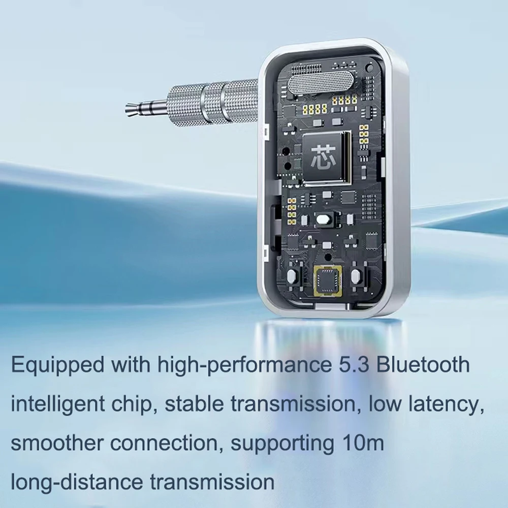 Bluetooth eller serbest araç kiti Alıcı Adaptörü 3.5 mm AUX 2 in 1 Kablosuz Verici ve Alıcı MP3 Müzik Çalar Görüntü 4