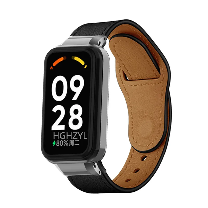 Deri Kayış Redmi İçin Akıllı bant 2 Smartwatch Band Yedek Spor Bilezik Redmi band pro İçin watchband Aksesuarları Görüntü 4