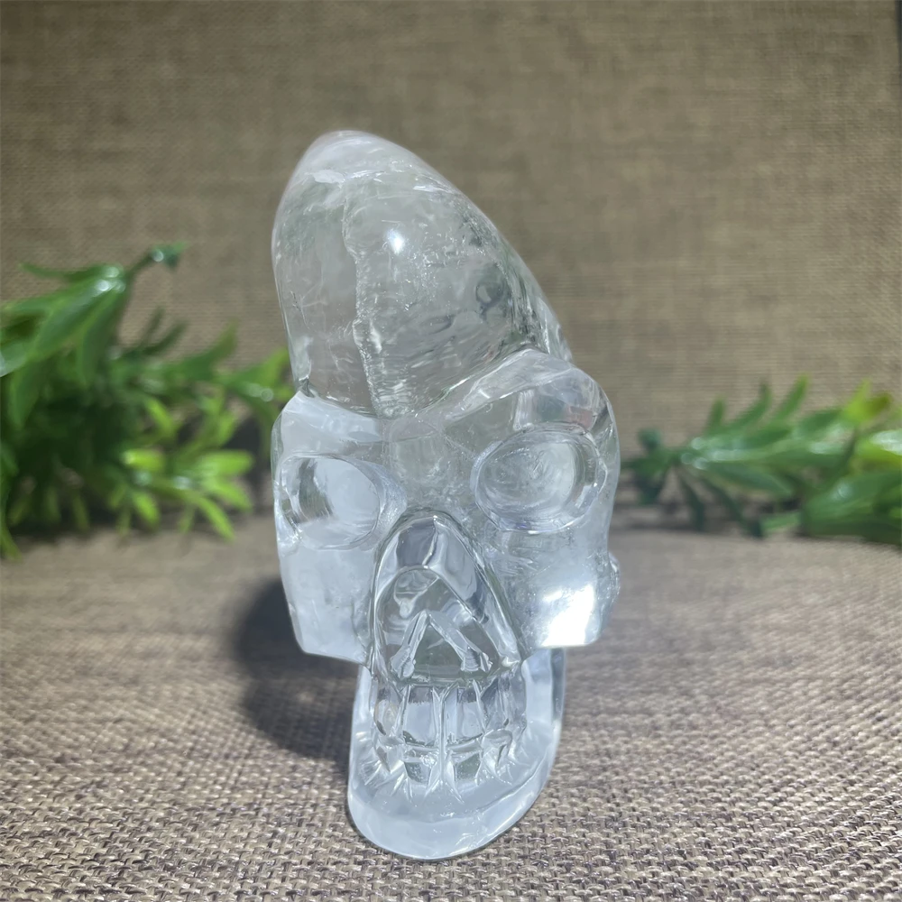 Doğal Kafatası Kuvars Kristalleri Dini Dekorasyon Masion Wicca Büyücülük Malzemeleri Kafatası Meditasyon Çakra Reiki Şifa Görüntü 4