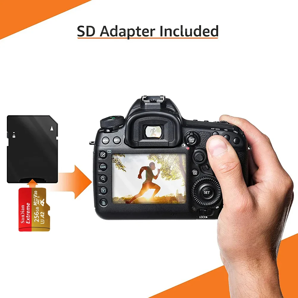 Flash SD Kart 128GB 256GB Yüksek Hızlı Hafıza Kartı 1TB 512GB Mikro TF/SD Kart Class10 Akıllı SD Kart için Akıllı Telefon/PC/Dizüstü Bilgisayar 2023 Görüntü 4