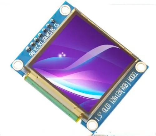 IPS 1.5 inç 7PIN SPI Tam Renkli OLED Ekran Modülü SSD1351 Sürücü IC 128 * 128 3.3 V Görüntü 4