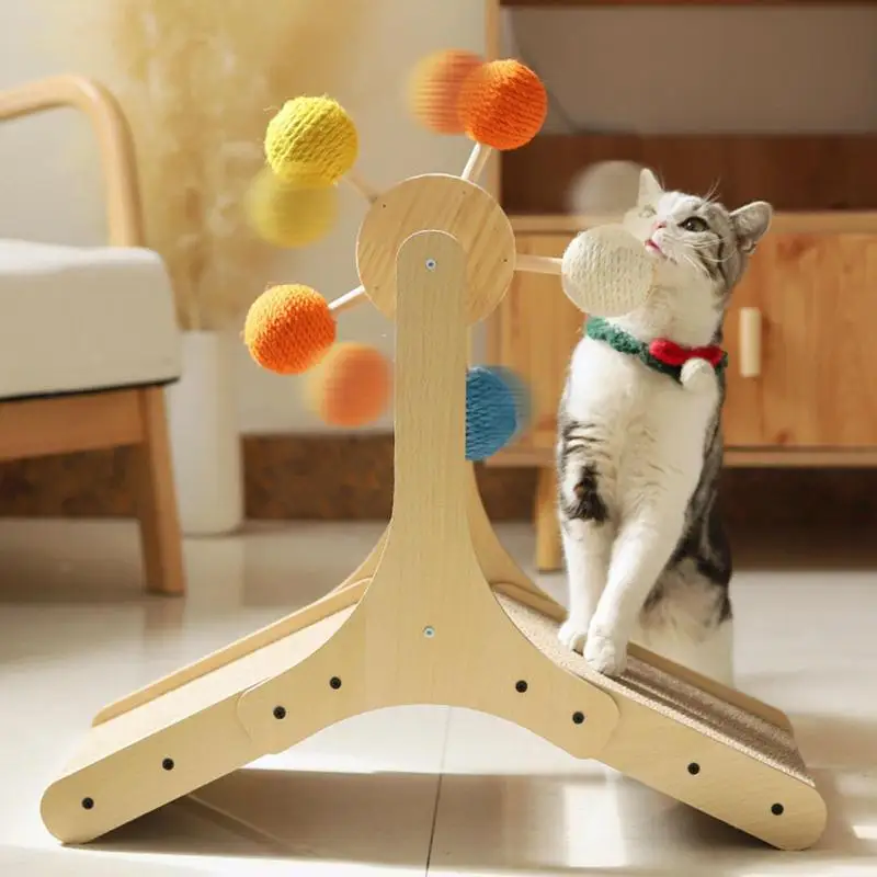 Kedi Scratcher Oyuncak Sisal Topu Sisal Scratcher Oyuncak Orb Scratcher Kediler İçin egzersiz tekerleği Olmadan Kağıt Hurda İnteraktif Görüntü 4