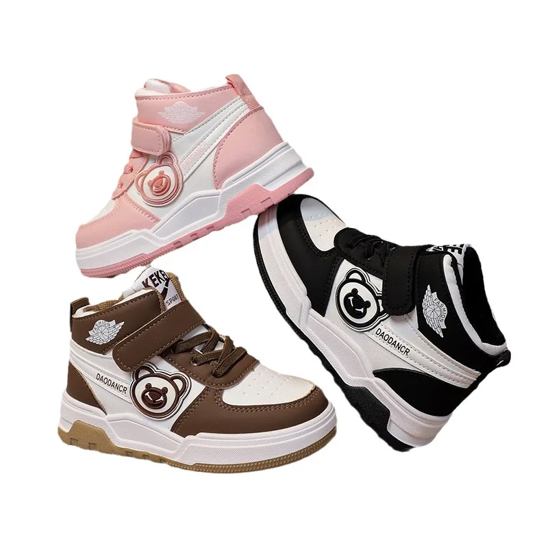 Kurulu Ayakkabı Kalın Taban sneaker Erkek Çocuk Ayakkabı Kız Çocuk Ayakkabıları Erkek koşu ayakkabıları Anti-Kaygan Zapatilla De Mujer Görüntü 4