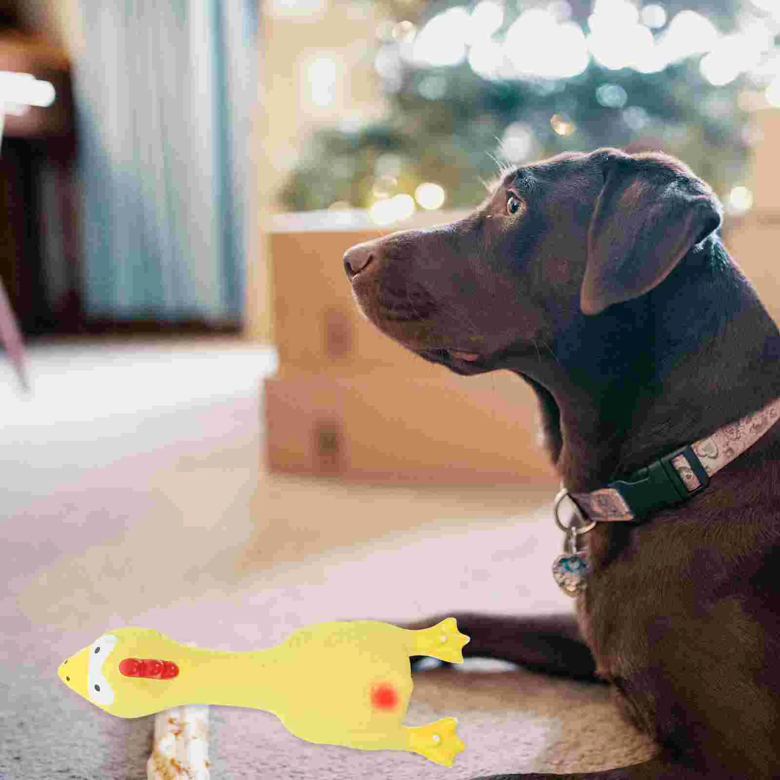 Köpek Gıcırtılı Oyuncak Köpek Çığlık Tavuk Oyuncak Yumuşak Çiğnemek Molar Köpek Oyuncak Yavru Köpek için Görüntü 4