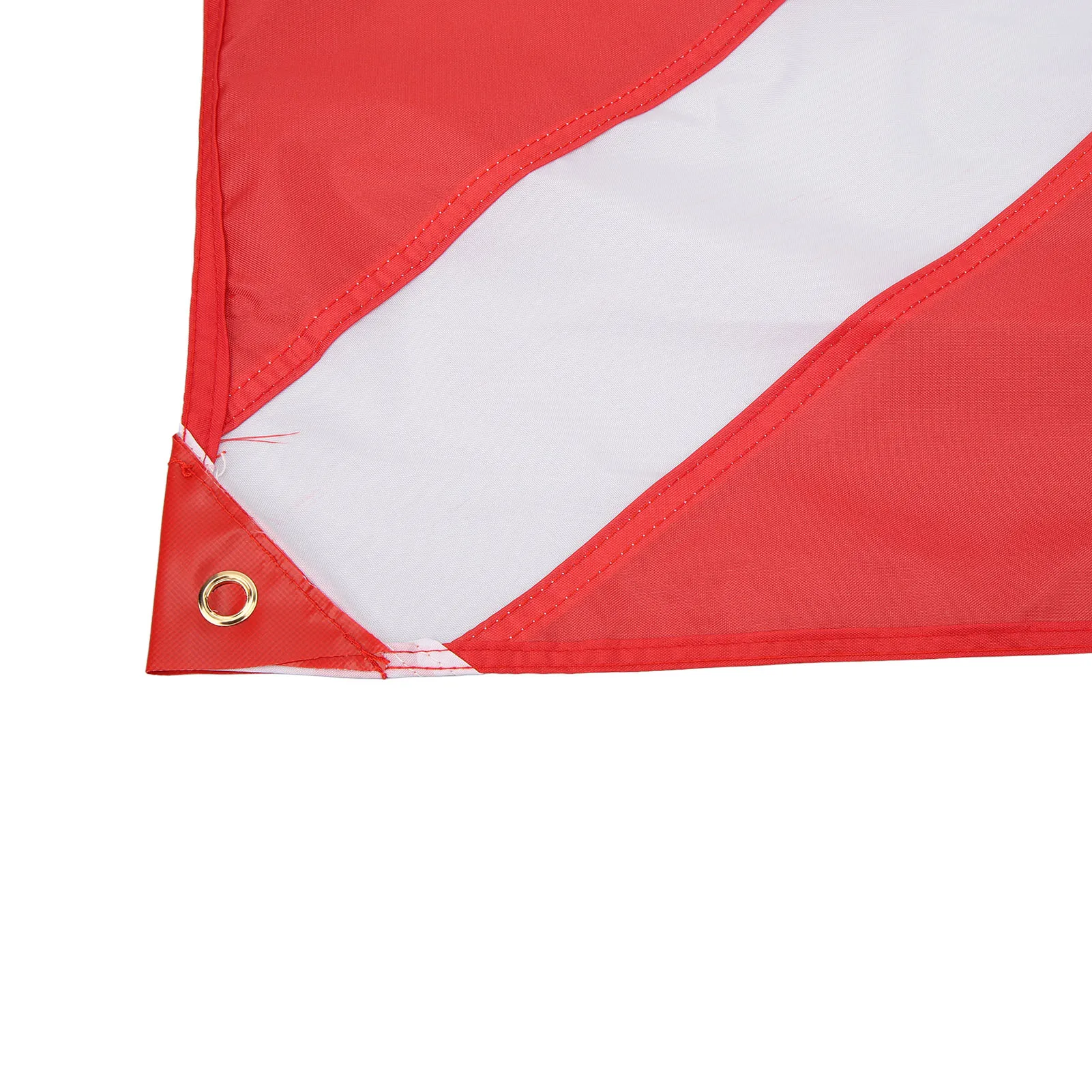 Kırmızı ve Beyaz Renklerle Gemide Güvenli Dalgıç Uyarısı için Dalış Bayrağı Görüntü 4
