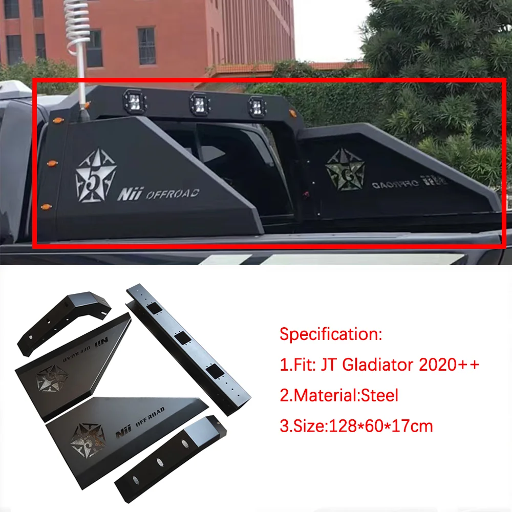 Lantsun 2022 + çelik 4x4 aksesuarları pikap bagaj rafı kamyon portbagaj JT Gladyatör 2020 + + 4runner Görüntü 4