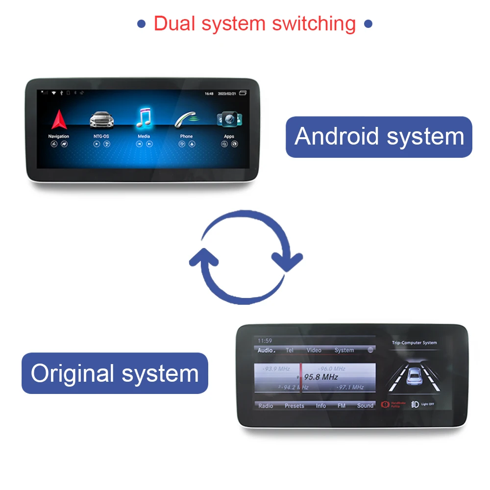 Mercedes Benz E için W212 E300 350 2009 ila 2015 Android 12 CarPlay 4G araç DVD oynatıcı Radyo GPS Navigasyon Multimedya Oynatıcı HD Ekran Görüntü 4