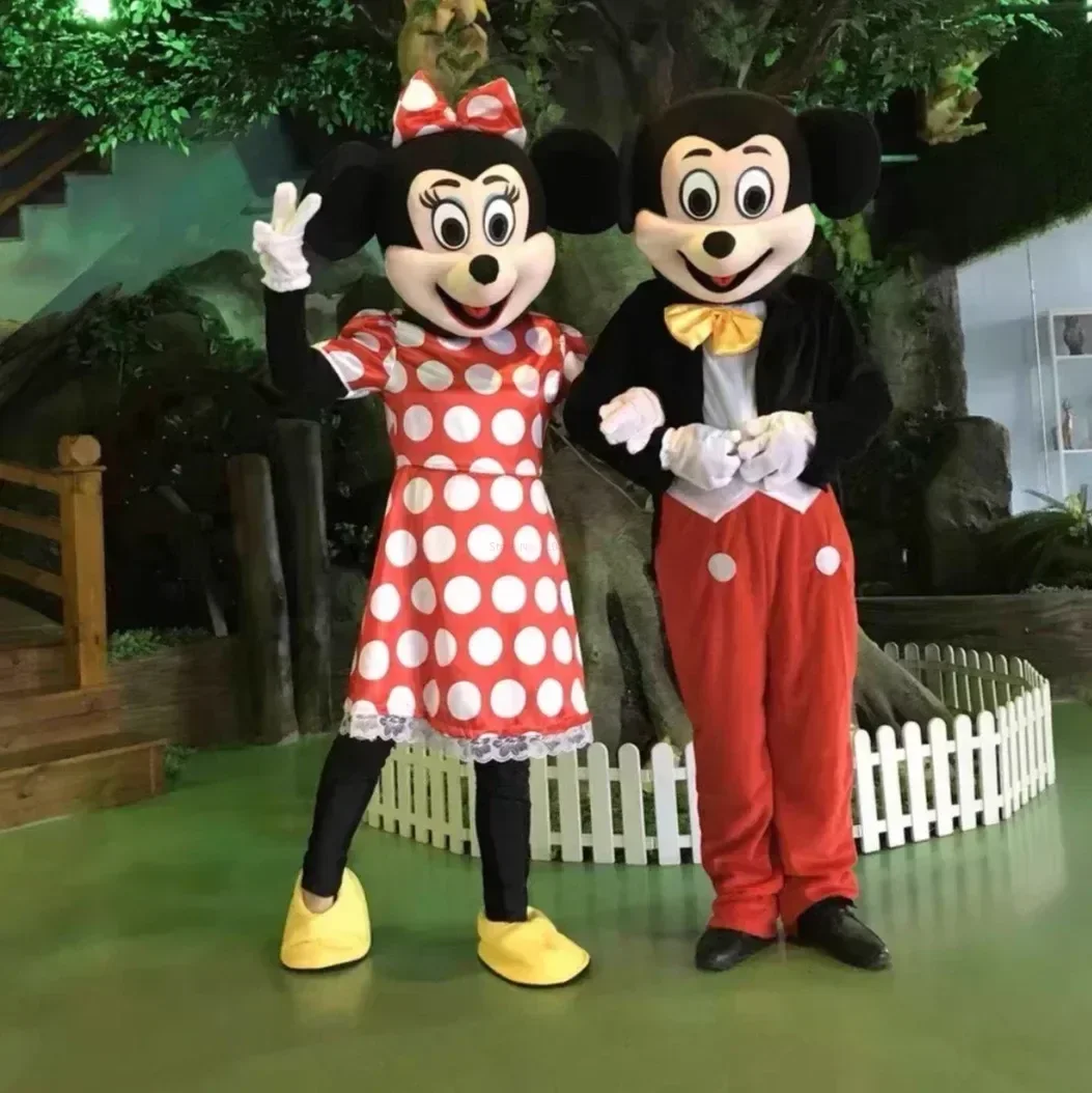 Mickey Minnie Mouse Cosplay Maskot Oyuncak Kostüm Yetişkin Anime Karikatür Reklam Parti Büyük Peluş Reklam Olay Parti Yetişkin Görüntü 4