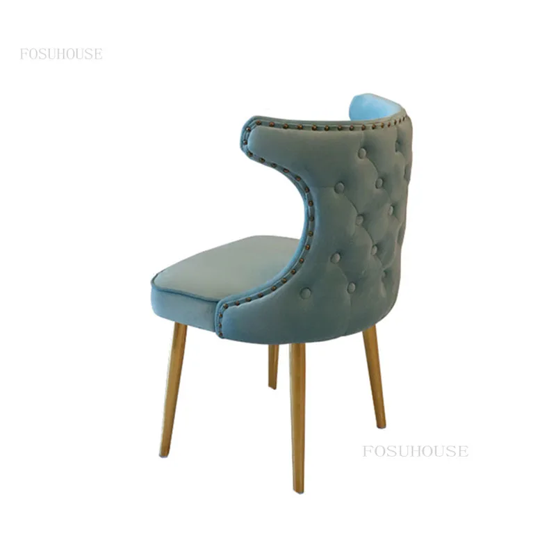 Minimalist Modern yemek sandalyeleri İskandinav Yaratıcı Arkalığı Eğlence Mutfak Yemek Sandalyesi ev mobilyası Yumuşak Yastık Sandalyeler Görüntü 4