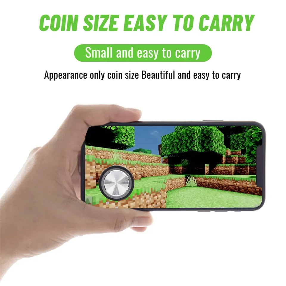 Mobil Oyun Denetleyicisi Oyun Tetik Amaç Çekim Gamepad Joystick denetleyicisi Metal Düğme iPhone Android için Görüntü 4