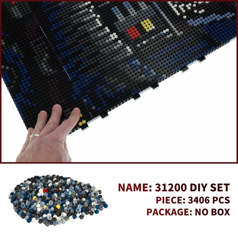 Piksel Sanat Boyama yapı tuğlaları 31200 Klasik Film Mozaik Resim Blokları MOC Seti Rakamlar Oyuncaklar Yetişkin Erkek Yılbaşı Hediyeleri DIY Görüntü 4
