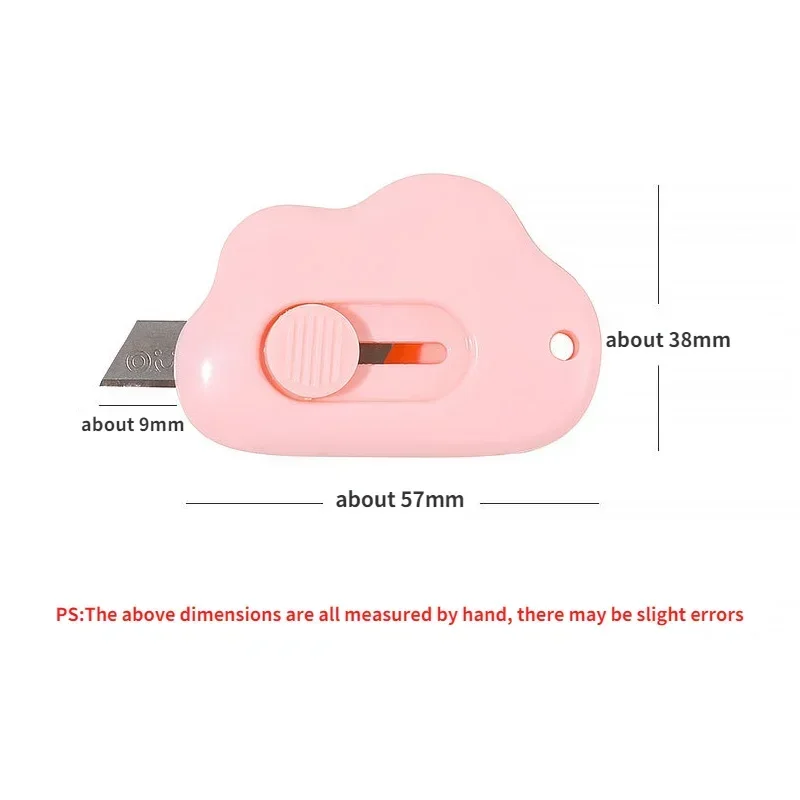 Sevimli Tavşan Bulut Renk Mini Taşınabilir Maket Bıçağı Kağıt Kesici Kesme Kağıt tıraş bıçağı Ofis Kırtasiye Kesme Malzemeleri Görüntü 4