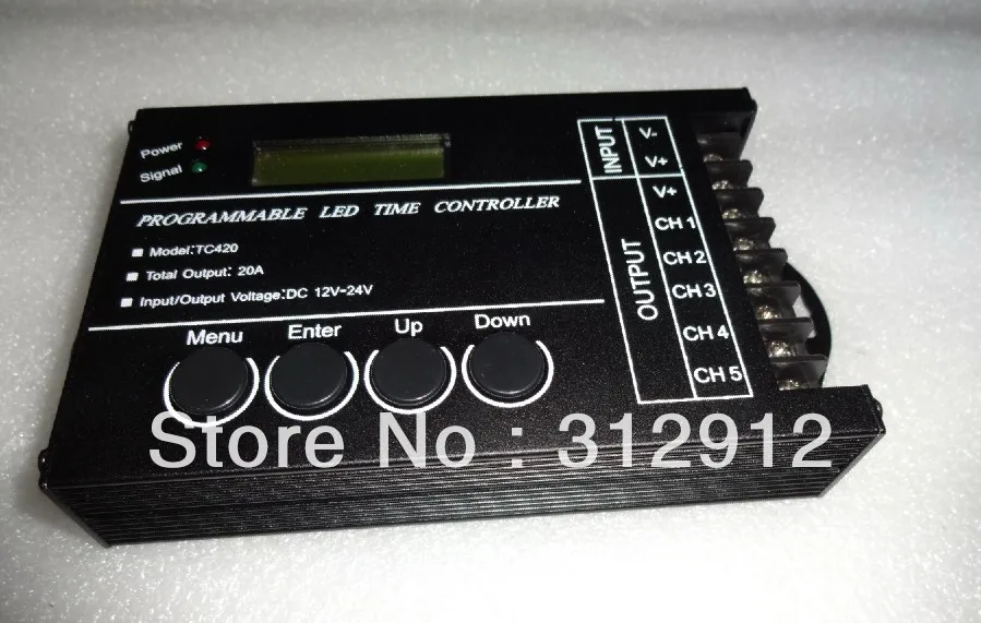 TC420; Programlanabilir zaman led kontrol cihazı; program modunu USB portlu PC ile özelleştirebilir Görüntü 4
