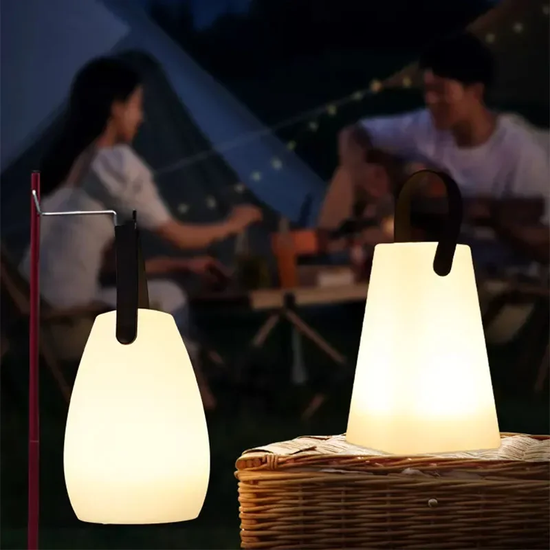 Taşınabilir şarj edilebilir LED Lambalar Ve Fenerler Açık Bahçe kamp ışığı Akülü çadır ışığı Saplı Görüntü 4
