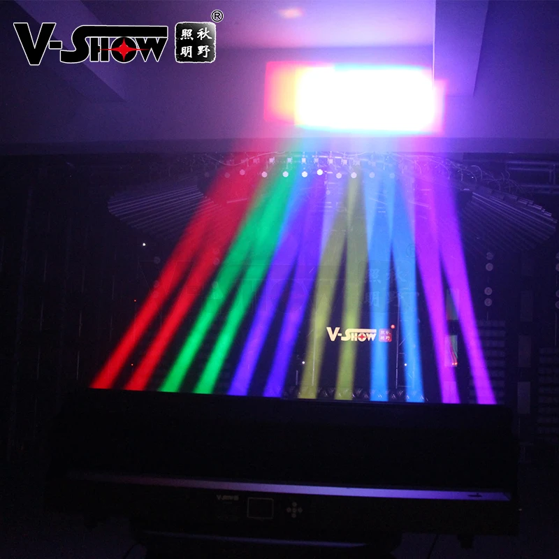 Vshow Led 12 * 40w RGBW 4ın1 ışın Yakınlaştırma Hareketli bar ışığı DMX Ses Ve Yazılım Kontrolü Dj Disko Parti İçin Görüntü 4