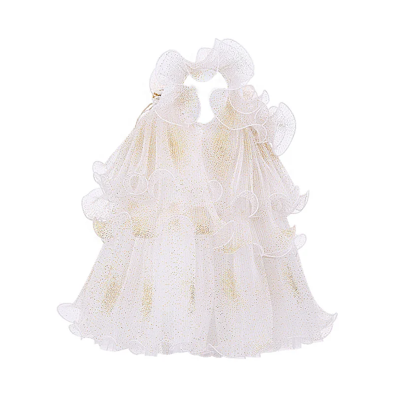 Yaz Parti Elbise Bebek Kız Prenses Kabarık Tül Resmi Elbise A-line Kolsuz Doğum Günü Elbise Piyano Performans Elbise E21205 Görüntü 4