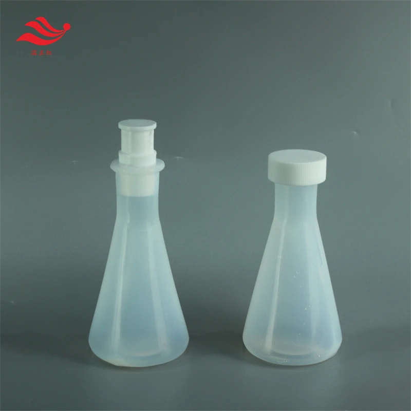 Yeni malzeme endüstrisi için korozyona dayanıklı PFA Erlenmeyer şişesi 100ml şeffaf Erlenmeyer şişesi Görüntü 4