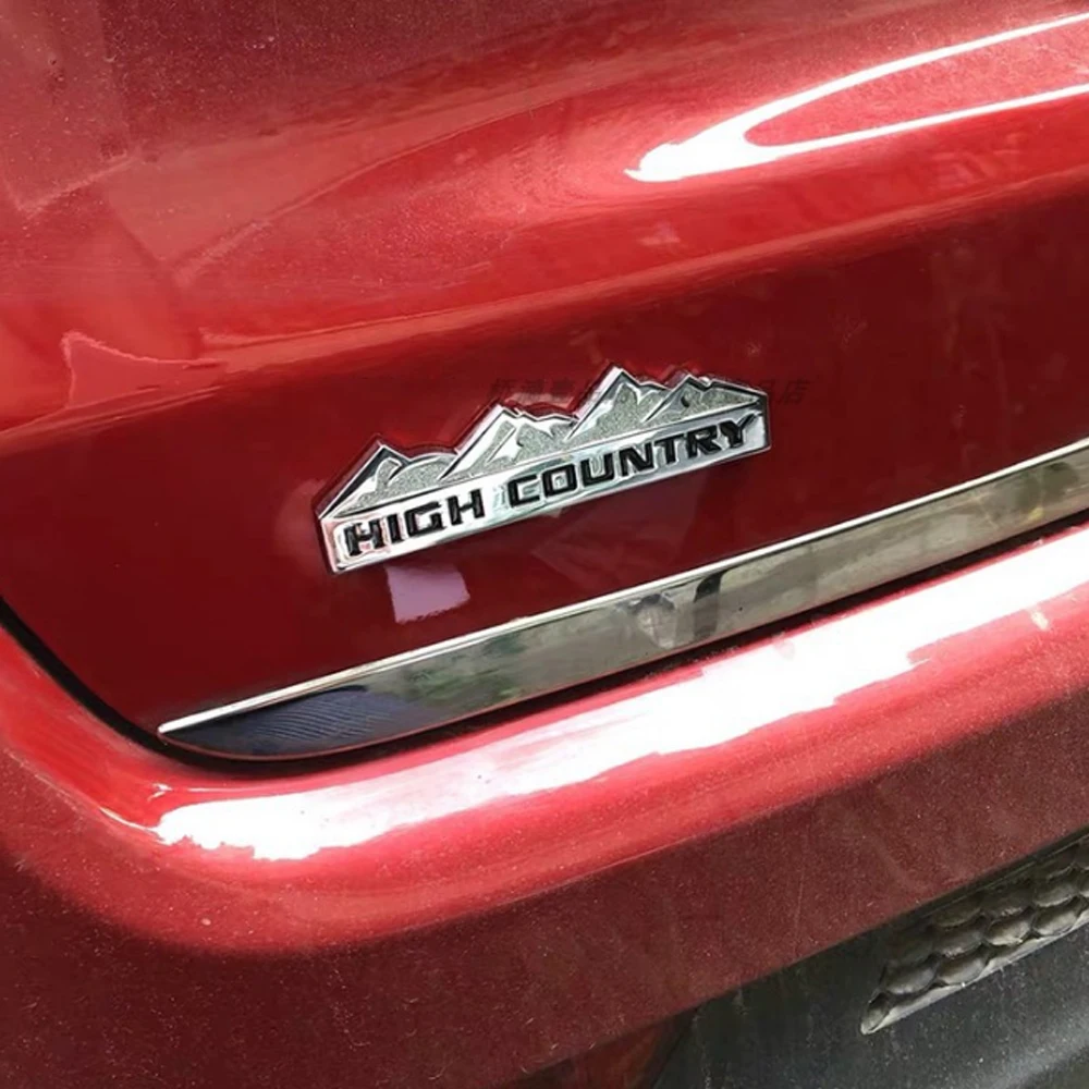 Yüksek Ülke Logosu Amblem Sticker Araba Gövde Sticker İçin Jeep / LAND-ROVER Range Rover / FORD KİA / Cadillac Yüksek Ülke Arka Sticker Görüntü 4