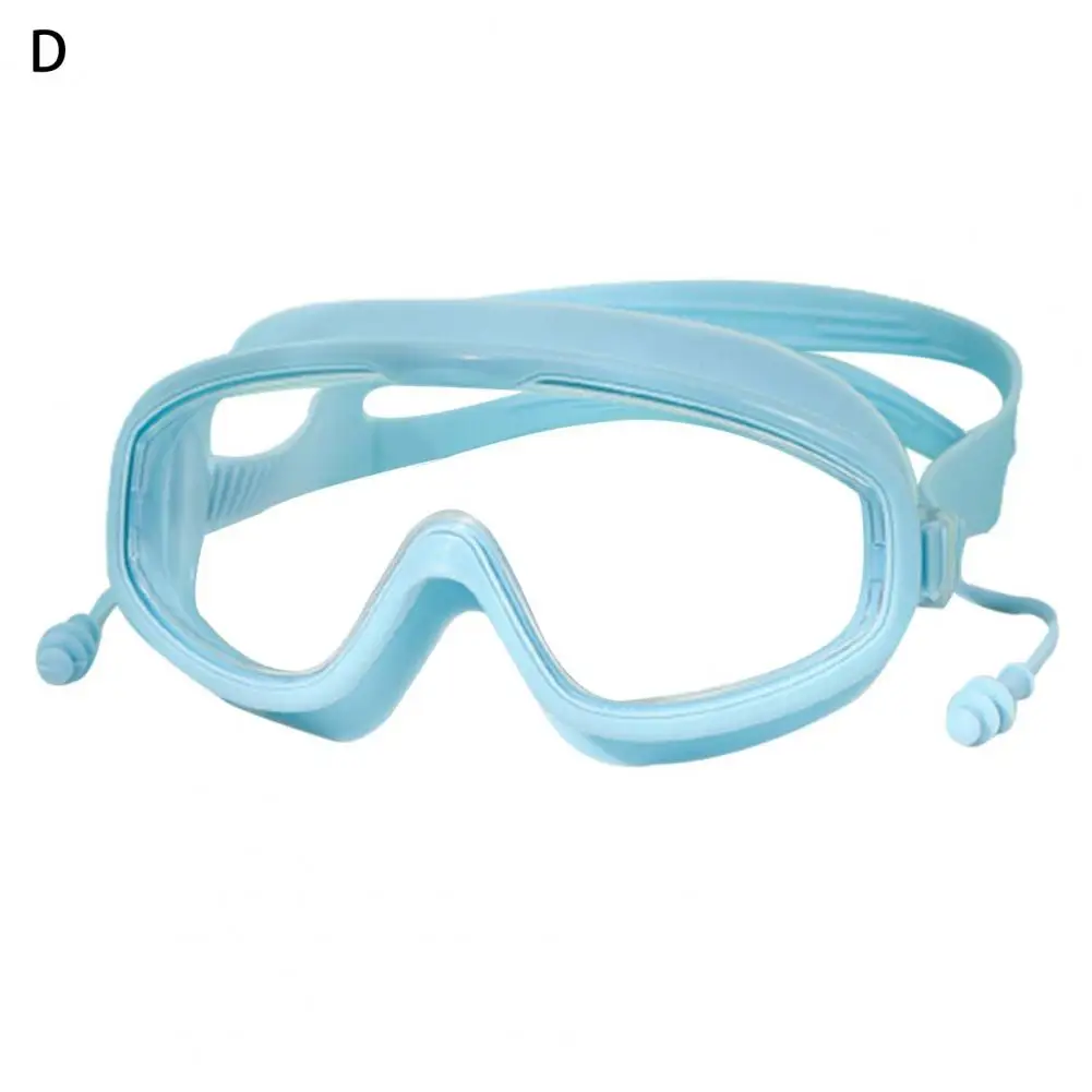 Yüzme gözlükleri Silikon Yüzmek Gözlük Büyük Çerçeve Kulak Tıkacı ile Erkekler Kadınlar Profesyonel HD Anti-sis Gözlük Yüzme Aksesuarları Görüntü 4