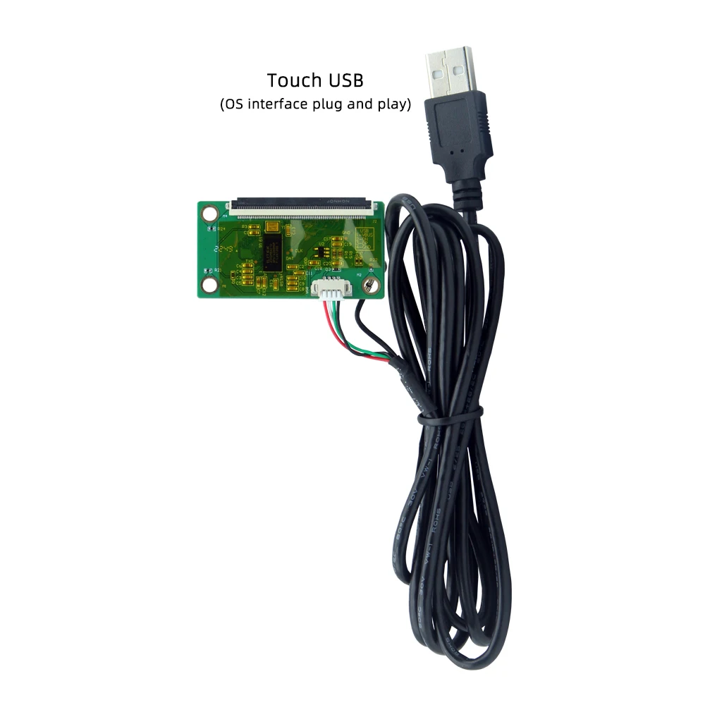 Ücretsiz kargo 18.5 inç 1366 * 768 HDMI VGA ekran 12 V güç kaynağı USB tak ve çalıştır kapasitif dokunmatik ekran Görüntü 4