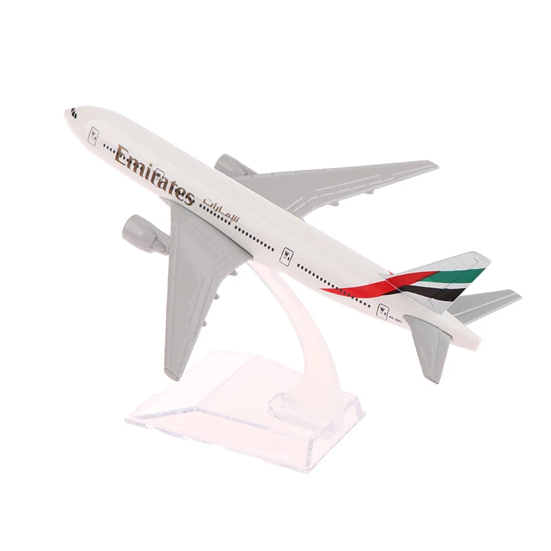 1: 400 Ölçek Metal Uçak Çoğaltma Emirates Havayolları 777 Uçak Diecast Model Havacılık Uçak Tahsil Oyuncaklar Boys için Görüntü 5