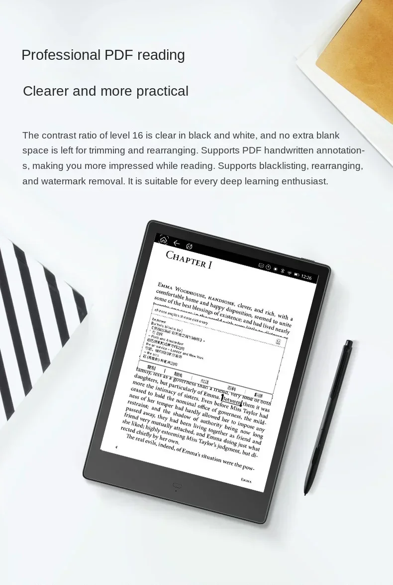 2023 ONİKS Likebook Alita K103 10.3 inç Android Akıllı El Yazısı Memo Elektronik Mürekkep Okuyucu işıklı e-kitap mürekkep ekran Görüntü 5