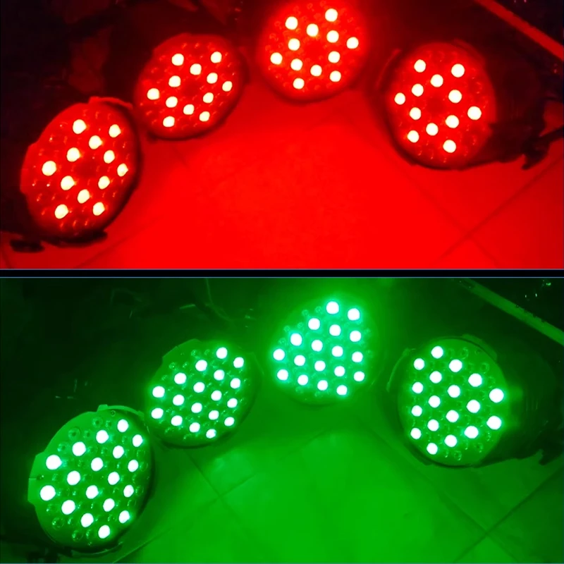 54x3W RGB 3 in 1 LED Par ışık DMX kontrol sahne aydınlatma sahne performansı için parti düğün DJ disko ışık Görüntü 5