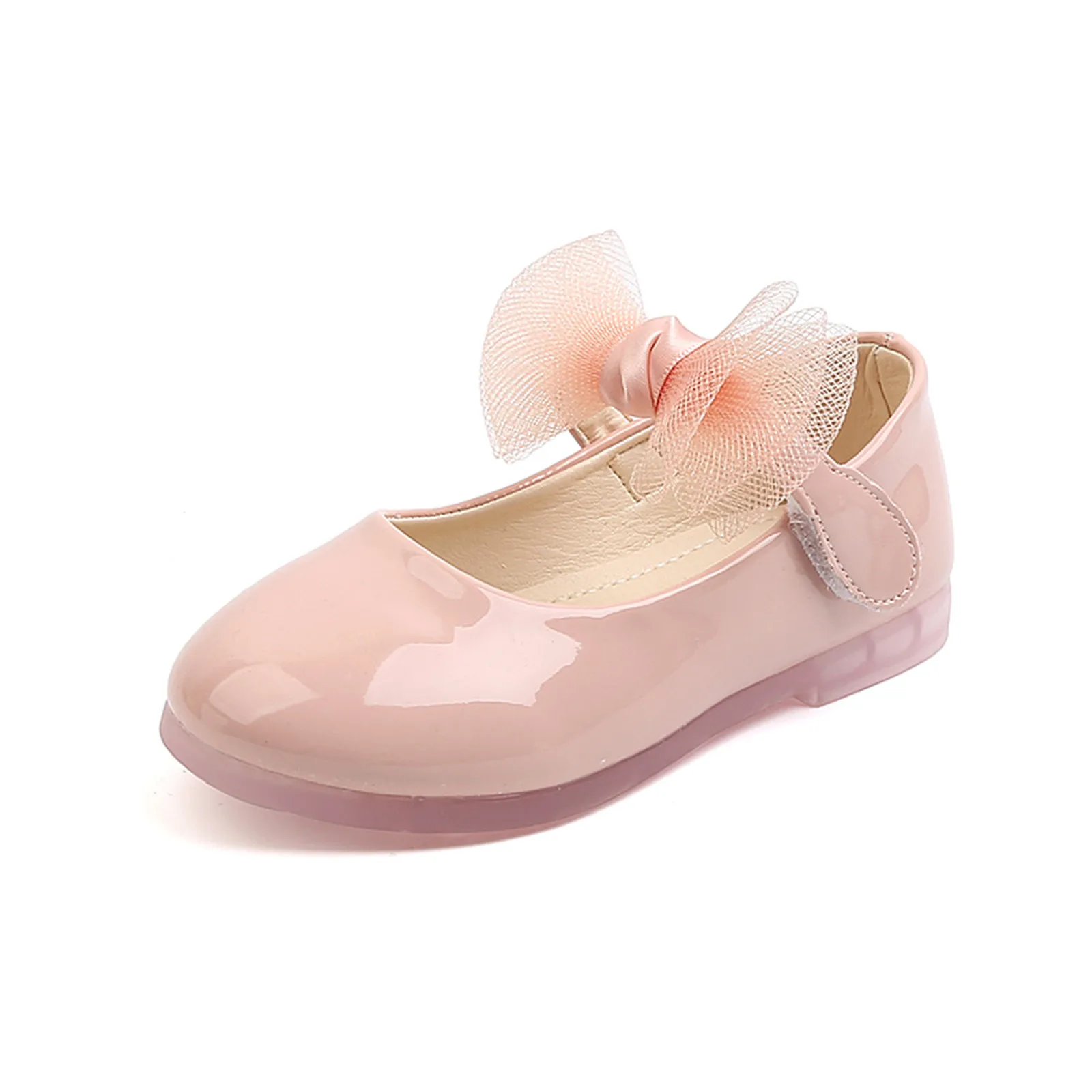 Ayakkabı bebek düğüm bebek düz kızlar Prenses çocuklar yürümeye başlayan deri yumuşak bebek ayakkabıları Görüntü 5