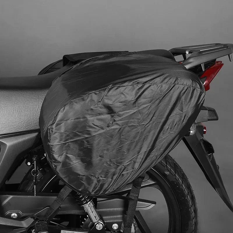 BMW Honda için Motosiklet Eyer Çantası Motosiklet Yan Kask Sürme Seyahat Çantaları + yağmur kılıfı + plastik tabaklar Görüntü 5