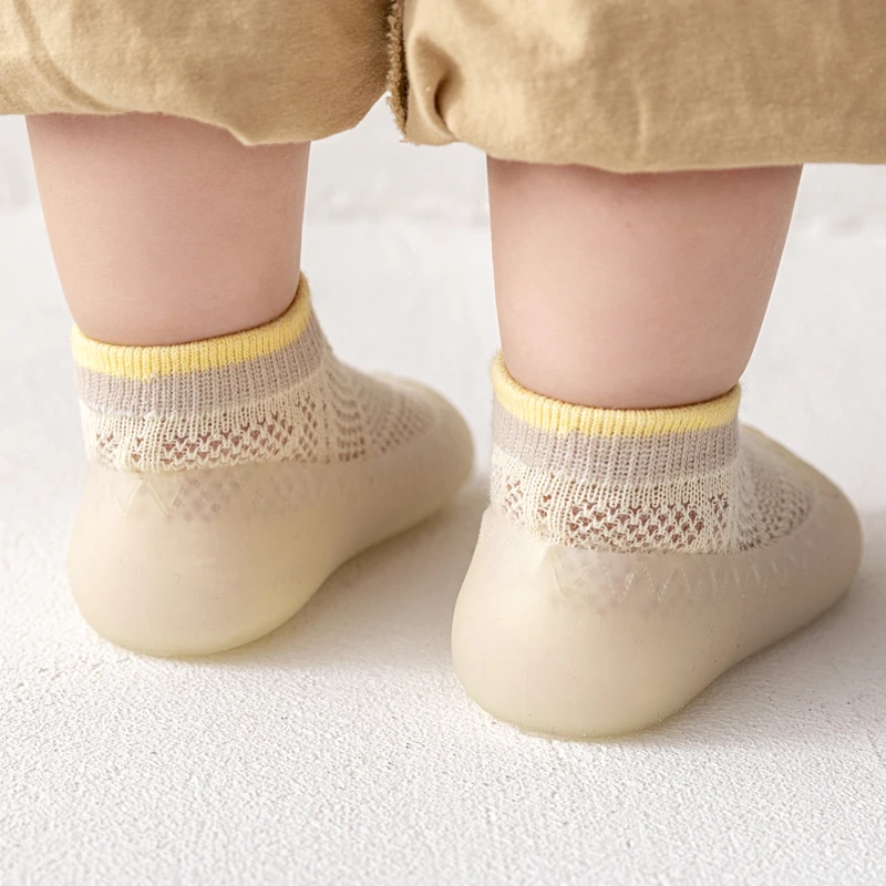 Bebek ayakkabıları Yaz Yeni Örgü Yenidoğan bebek ayakkabısı Bebek erkek Kız Çorap Sneakers Yumuşak Alt kaymaz Nefes Bahar 0-3 Yıl Görüntü 5