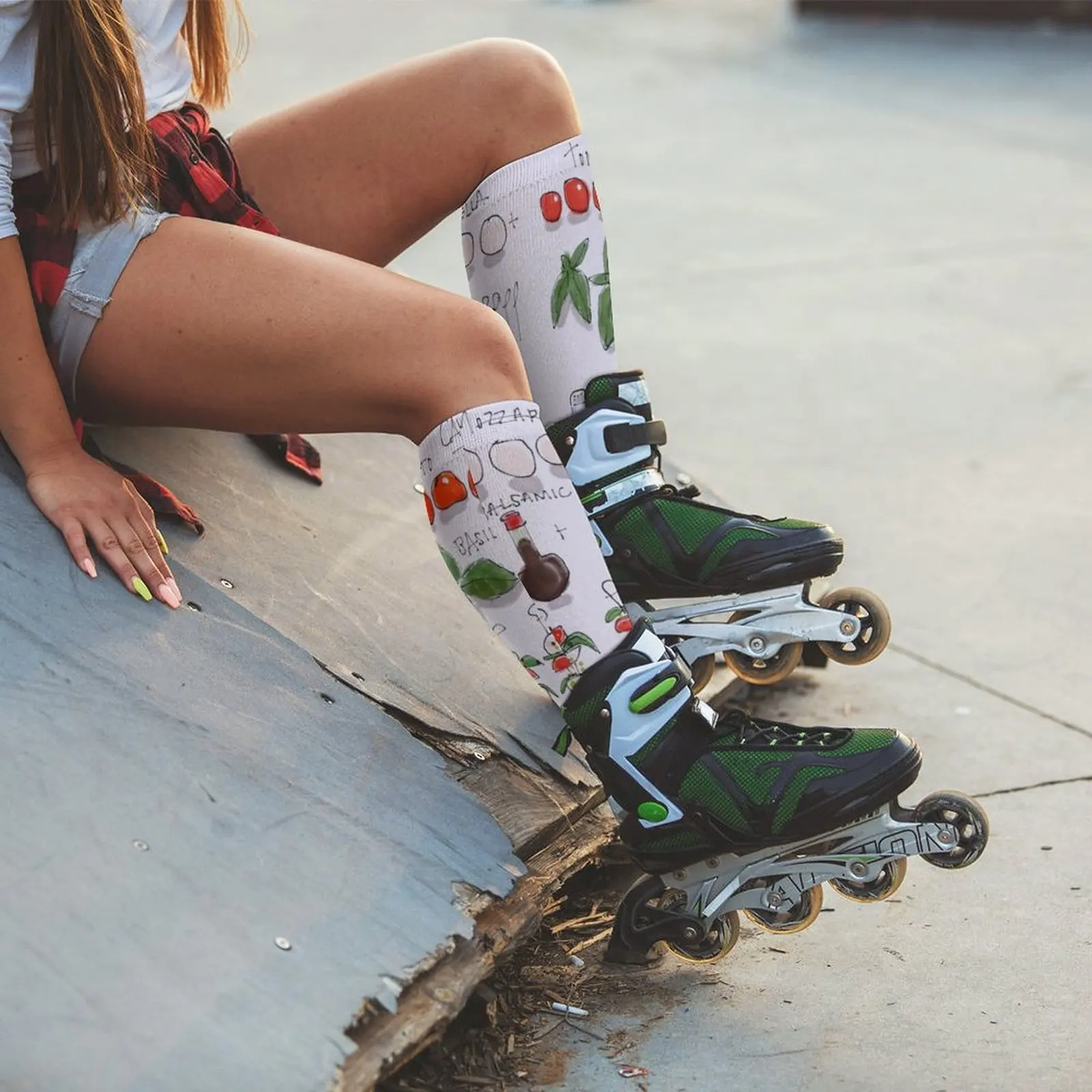 Caprese Salata Çorapları Yürüyüş botları komik hediyeler Görüntü 5