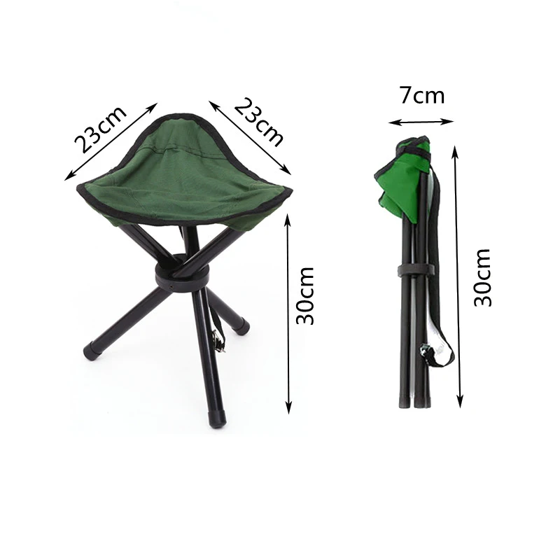 Dağcılık Üç Bacak Tabure Katlanır Kamp Tezgahı Taşınabilir Balıkçılık Sandalye Kamp için Açık Ultralight Mini Kamp Tezgahı Görüntü 5