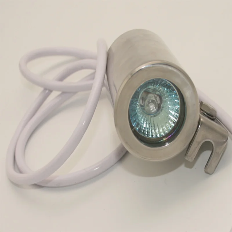 Gözetleme Camı SS304 Flanşlı LED Lambalı Cam Ayna Dc24V Lambalı El Feneri Flanşlı Gözetleme Camı Görüntü 5