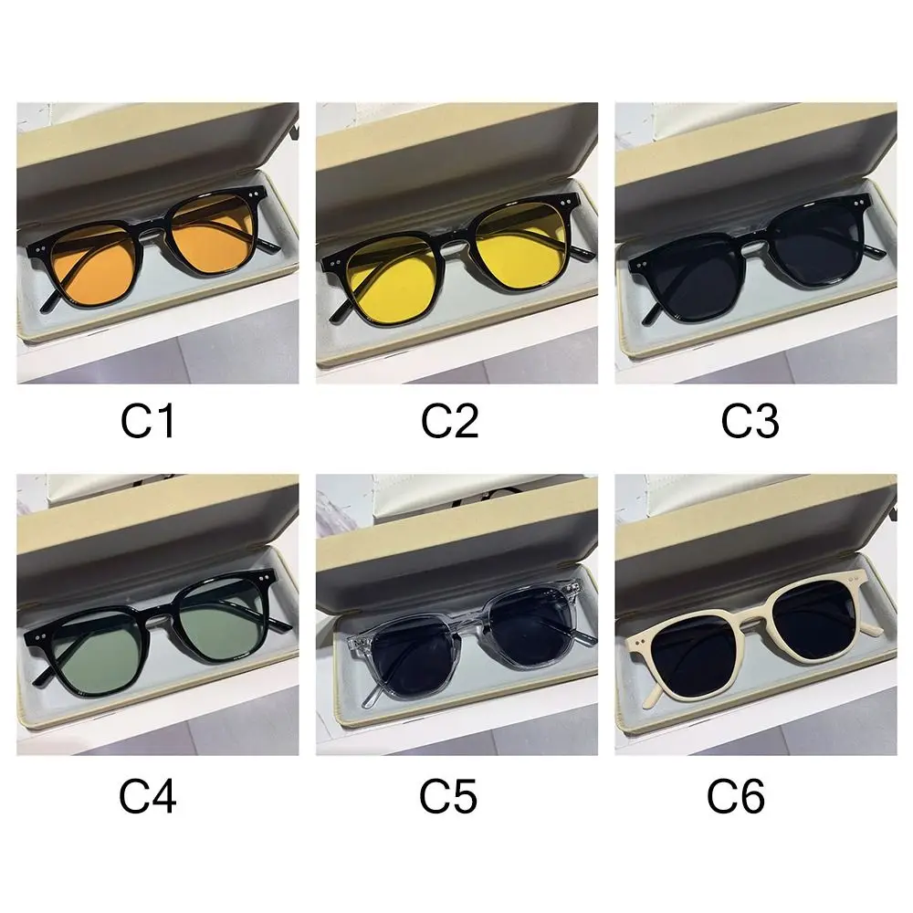 Kadın Moda Gözlük Siyah UV400 Erkekler Shades Kare Güneş Gözlüğü Büyük Boy Güneş Gözlüğü Vintage Görüntü 5