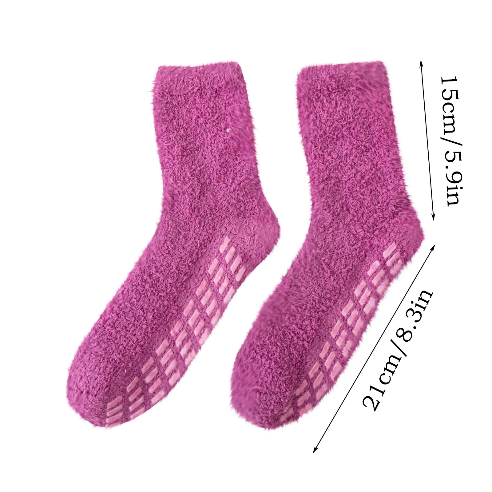 Kadın Sonbahar Ve Kış Peluş Yumuşak Düz Renk Çorap Seçim İçin Birden Fazla Renk İle Çorap Sıcak Ev Kullanımı İçin Calcetines Görüntü 5
