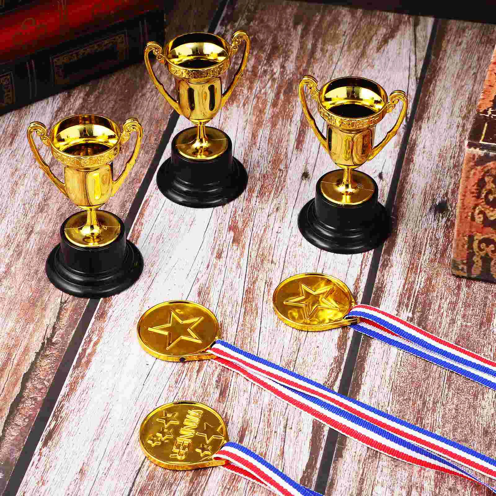Kupa Ödülleri Kupa Kupaları Kupa Madalyaları Seti Plastik Ödül Kupası Ödüller için Plastik Kupa Kupaları Rekabet Malzemeleri Görüntü 5