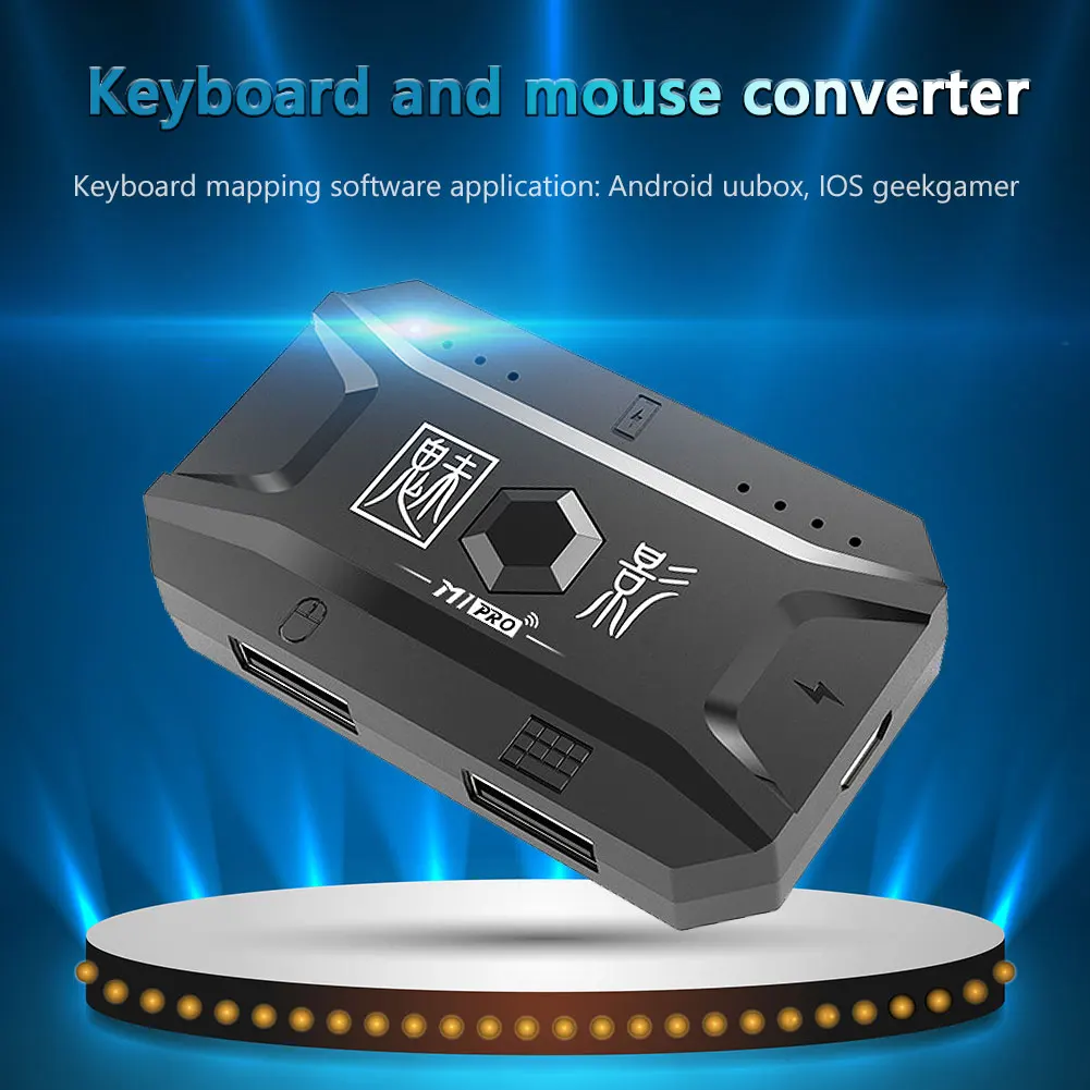 M1PRO Tak ve Çalıştır Gamepad Mobil Denetleyici Oyun Klavyesi ve fare adaptörü Dönüştürücü Bluetooth 5.0 Android IOS Telefon için Görüntü 5