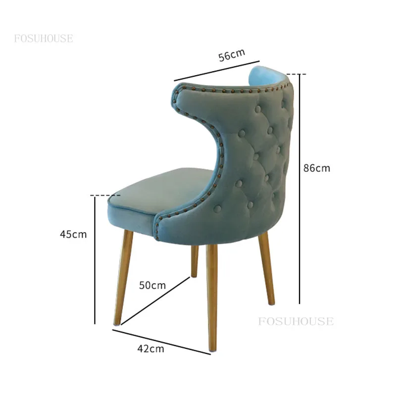 Minimalist Modern yemek sandalyeleri İskandinav Yaratıcı Arkalığı Eğlence Mutfak Yemek Sandalyesi ev mobilyası Yumuşak Yastık Sandalyeler Görüntü 5