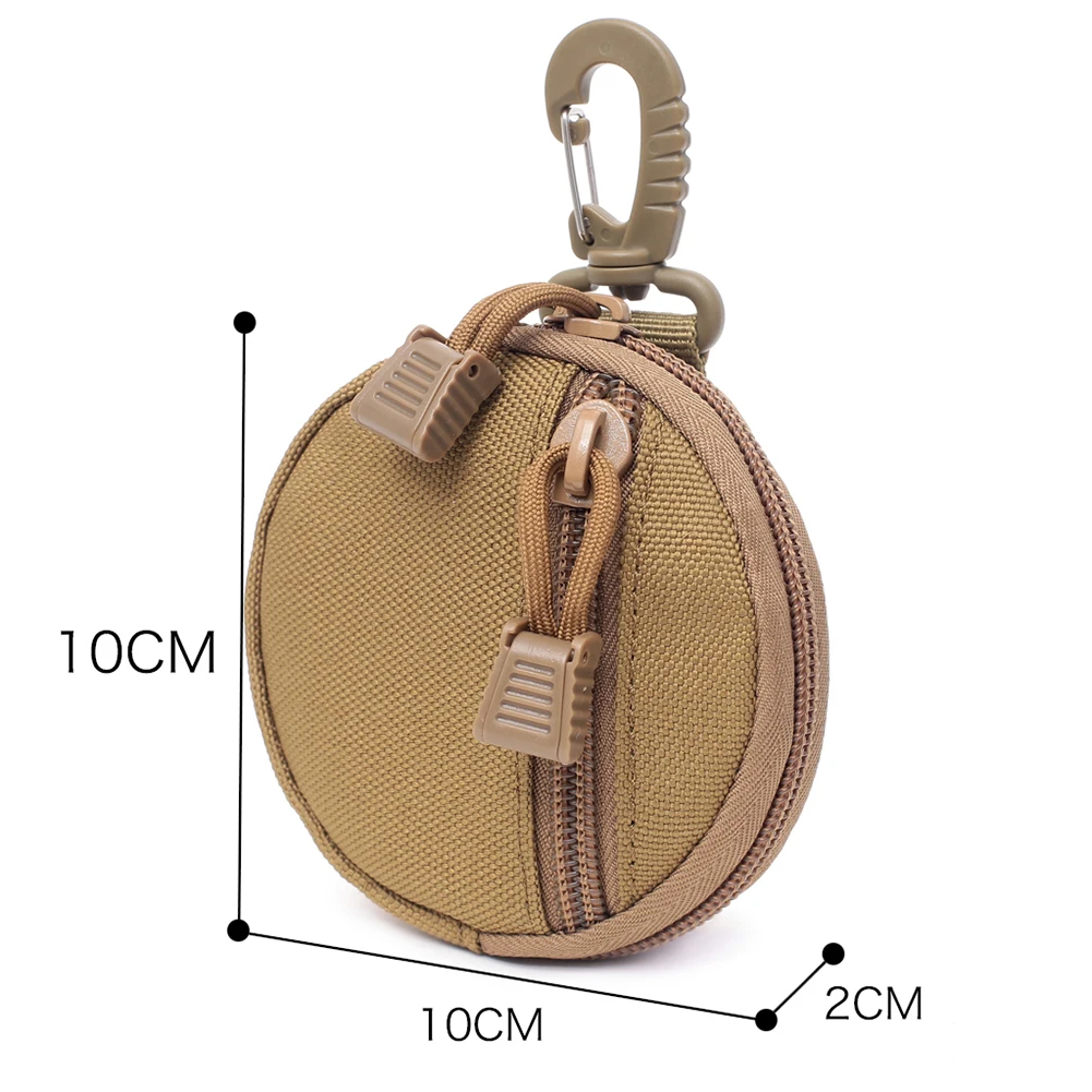 Naylon Taktik EDC Kılıfı Molle Cüzdan Çanta Taşınabilir Anahtar bozuk para cüzdanı Bel fanny Paketi Kulaklık Çanta Mini anahtarlıklı cüzdan Kılıfı Görüntü 5