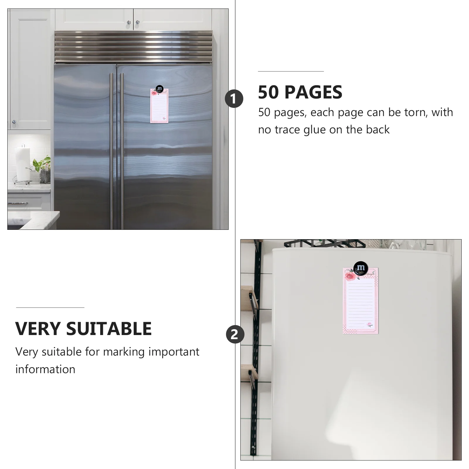 Notlar Dizüstü Manyetik Yapışkan Buzdolabı Sticker Pad Post-not Bakkaliye Yapışkanlı Not Mesaj Kendinden Alışveriş Görüntü 5