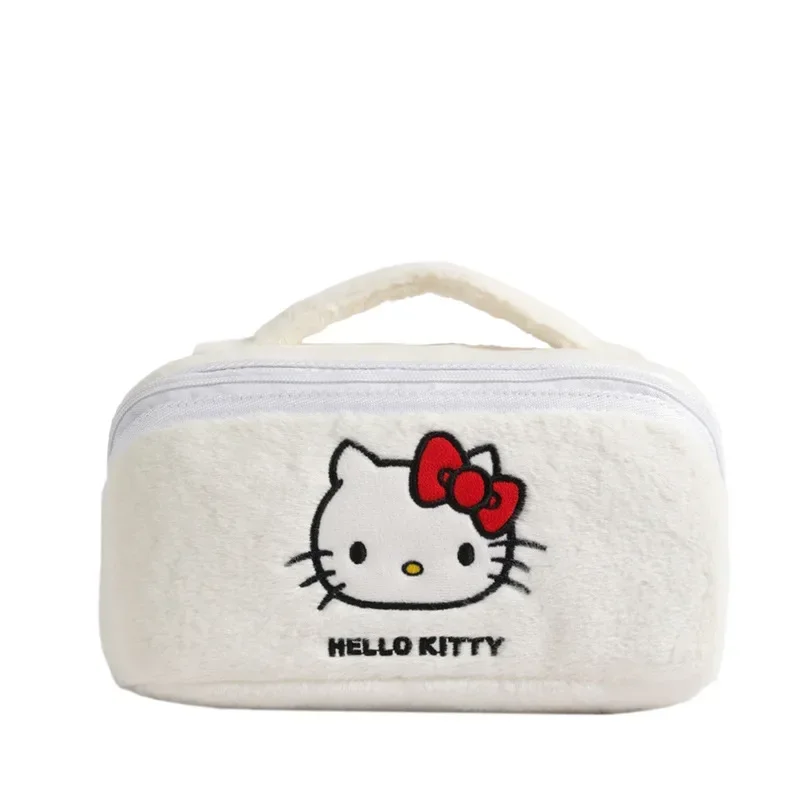 Sanrio Yeni Hello Kitty Karikatür Kozmetik Çantası kadın kuromi Büyük Y2K Çanta Organ Yastık makyaj fırçası saklama çantası Görüntü 5